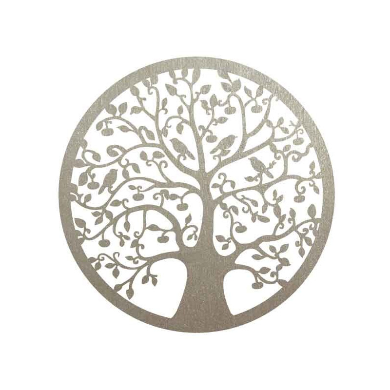 Wooden painting of a tree and birds - HOJNISŤ