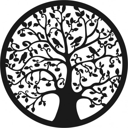 Wooden painting of a tree and birds - HOJNISŤ