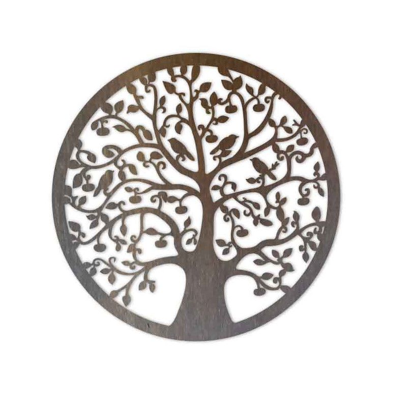 Wooden painting of a tree and birds - HOJNISŤ