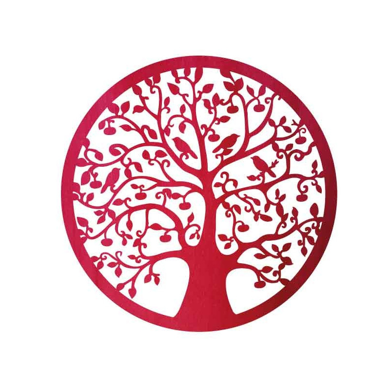 Wooden painting of a tree and birds - HOJNISŤ