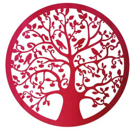 Wooden painting of a tree and birds - HOJNISŤ