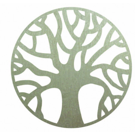 Wooden wall picture of branches in a circle - POCCITT