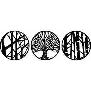 Three-part wall decor - YOSED 2