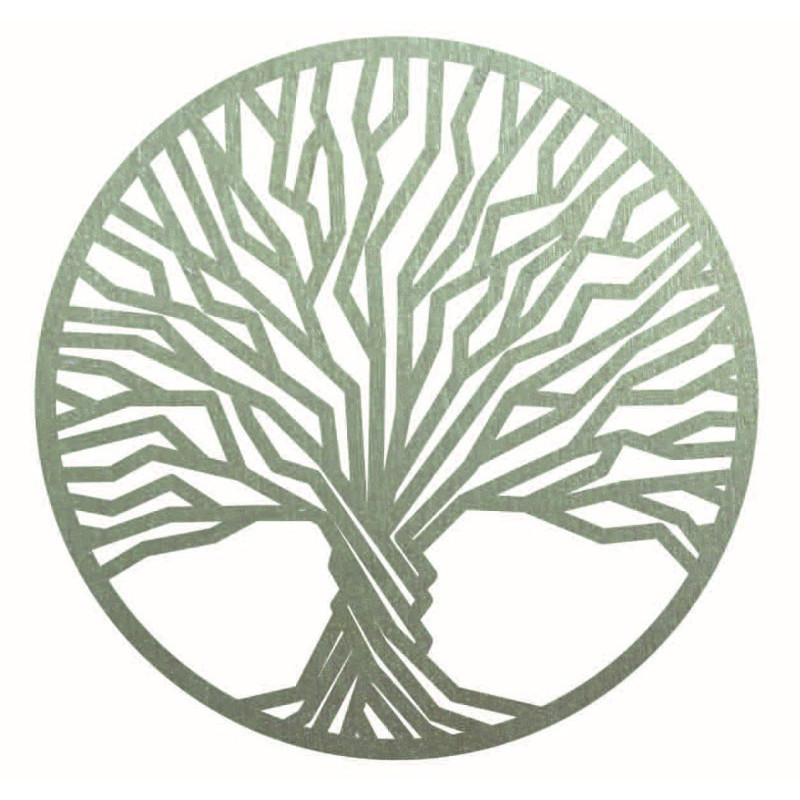 Stylesa - Wooden painting on a tree wall