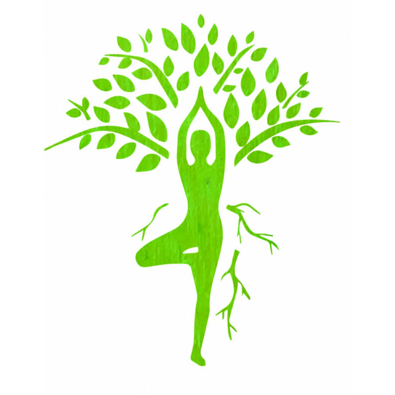 Wall painting yogi and tree - HARMONY