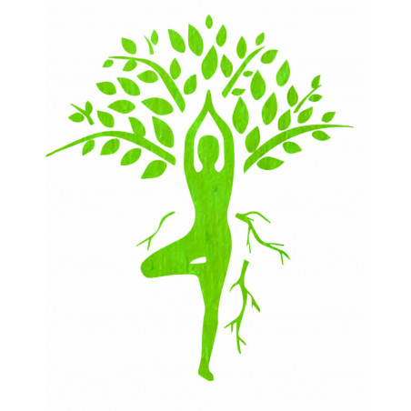 Wall painting yogi and tree - HARMONY