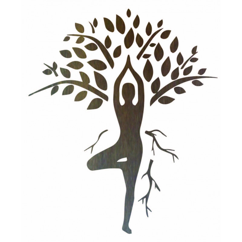 Wall painting yogi and tree - HARMONY