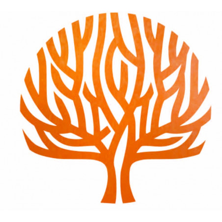 Modern wooden wall picture tree wind in the branches - SINGRO