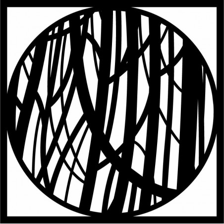 Wooden wall picture of a line - HOGFOG