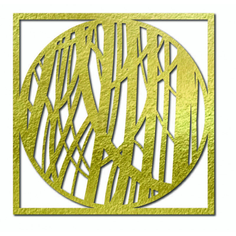 Wooden wall picture of a line - HOGFOG