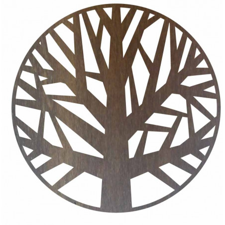 Wooden wall picture of a tree made of plywood - GOGFOG