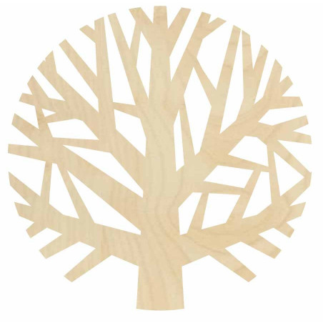 Wooden wall painting tree made of plywood - GOGFOG II