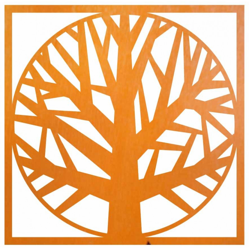Wooden picture of a tree in a frame - OMARF