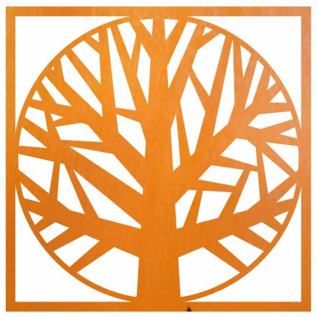 Wooden picture of a tree in a frame - OMARF