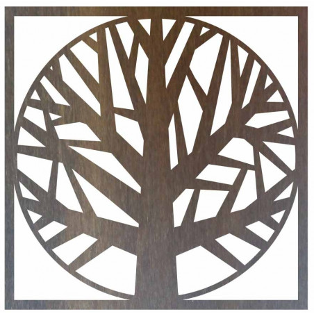 Wooden picture of a tree in a frame - OMARF