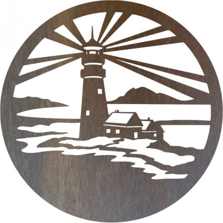 Sentop - Lighthouse modern painting on the wall - wooden decoration