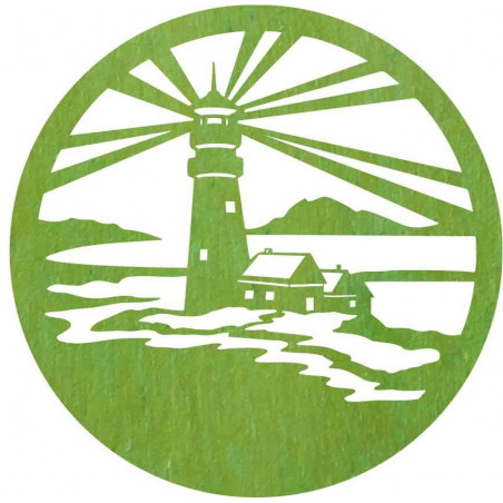 Sentop - Lighthouse modern painting on the wall - wooden decoration