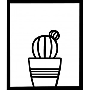 Modern painting on the wall - CACTUS ALDER | SENTOP 2