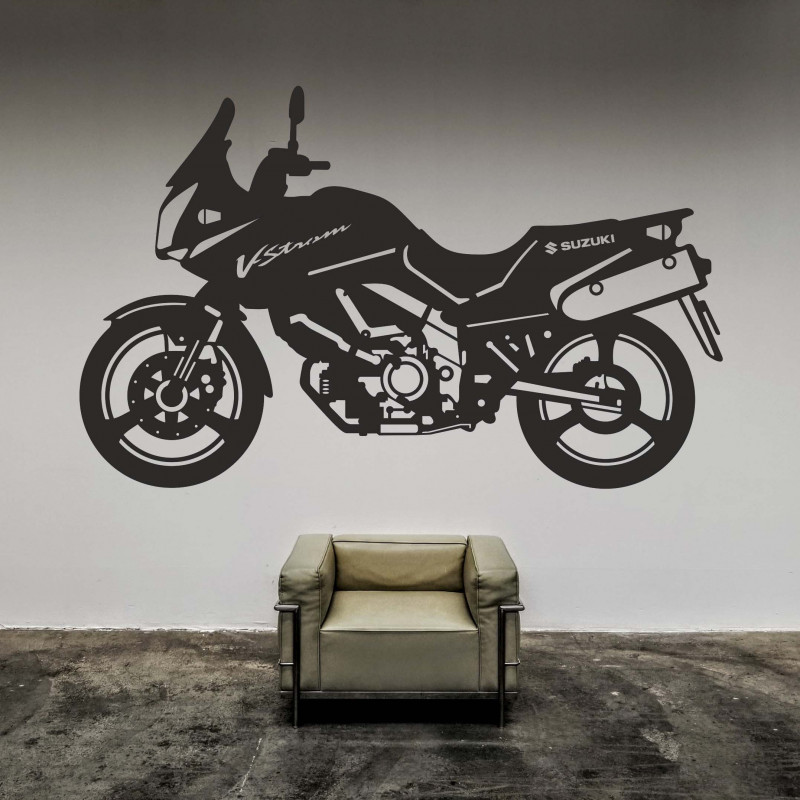 Stylish wall painting motorcycle - SUZUKI