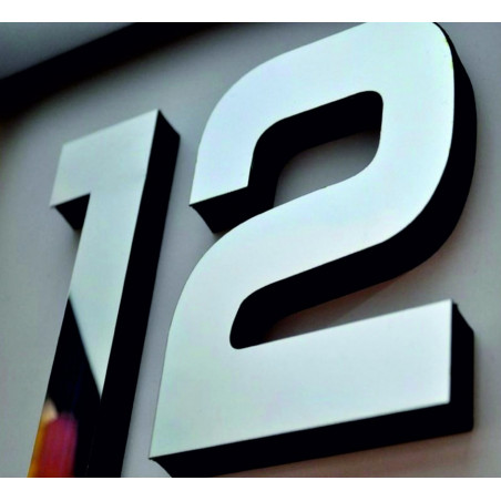 Adhesive mirror wall clock PROFI CLOCK 3D