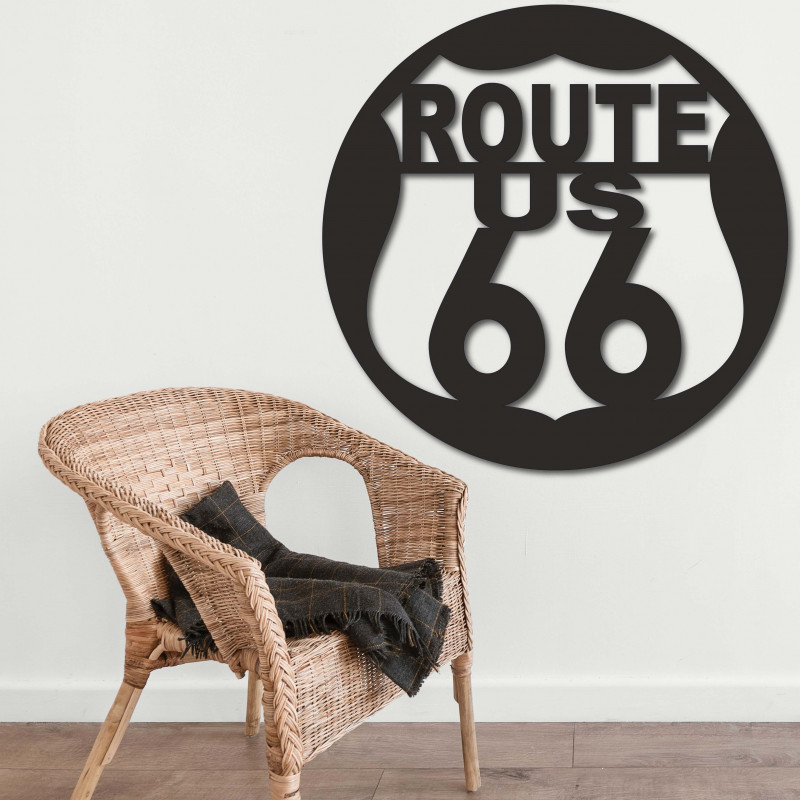 Wooden wall picture U.S. ROUTE 66