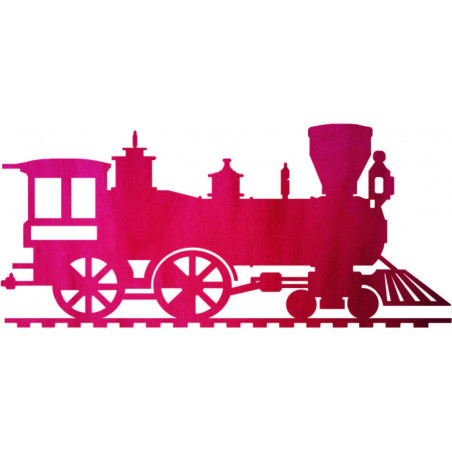 Wooden wall painting train, locomotive - THOMAS