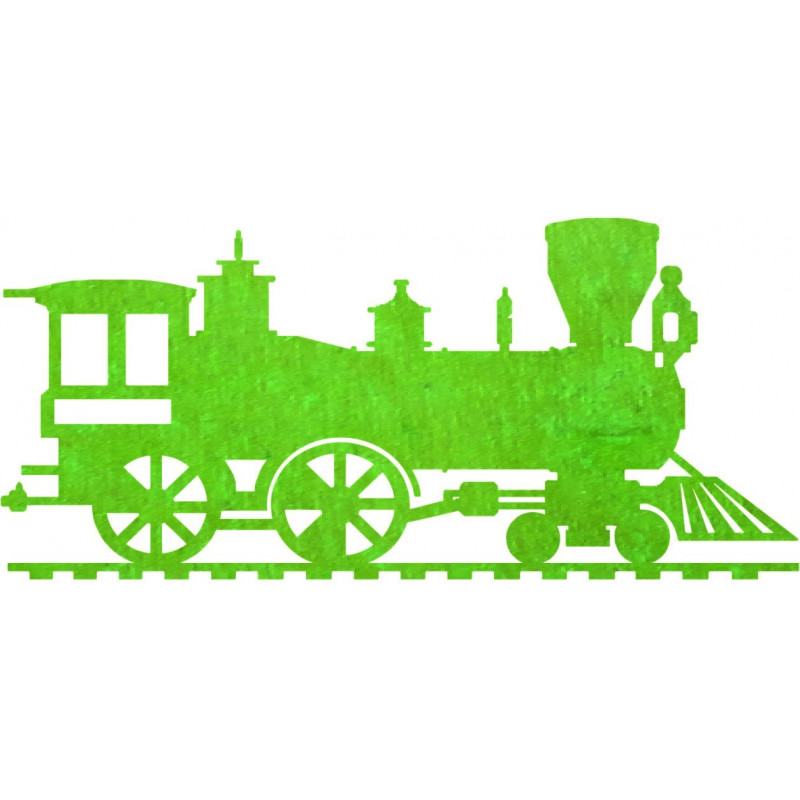 Wooden wall painting train, locomotive - THOMAS