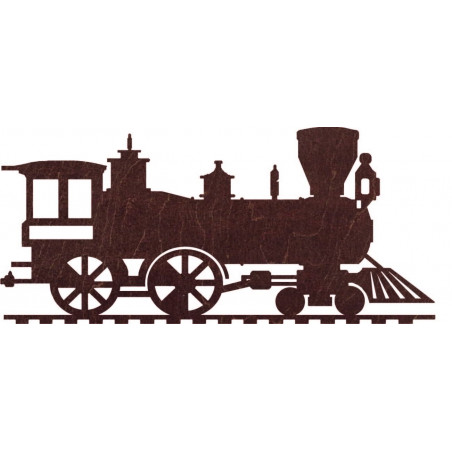 Wooden wall painting train, locomotive - THOMAS