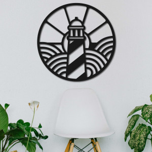 Wooden picture with a lighthouse motif - FEDRO