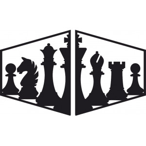 Elegant painting on the wall of a chess piece -  MIVAL |... 2