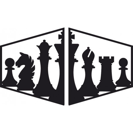 Elegant painting on the wall of a chess piece -  MIVAL | SENTOP