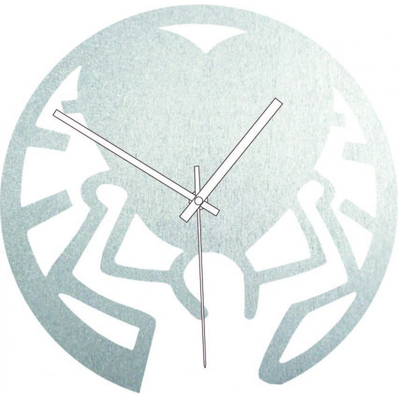 Wooden clock - love on shoulders black and...