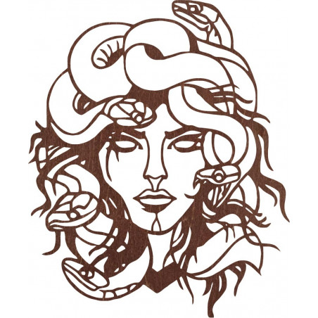 The image on the wall msdúza woman - MEDUSA GORGONA