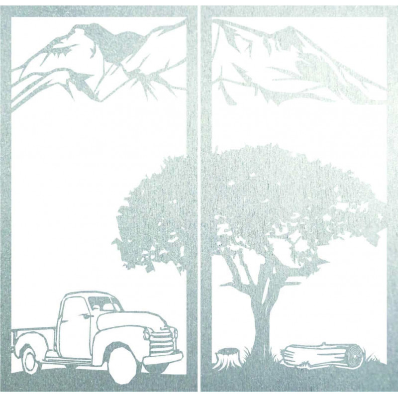 Carved two-piece wall painting nature - BULISA