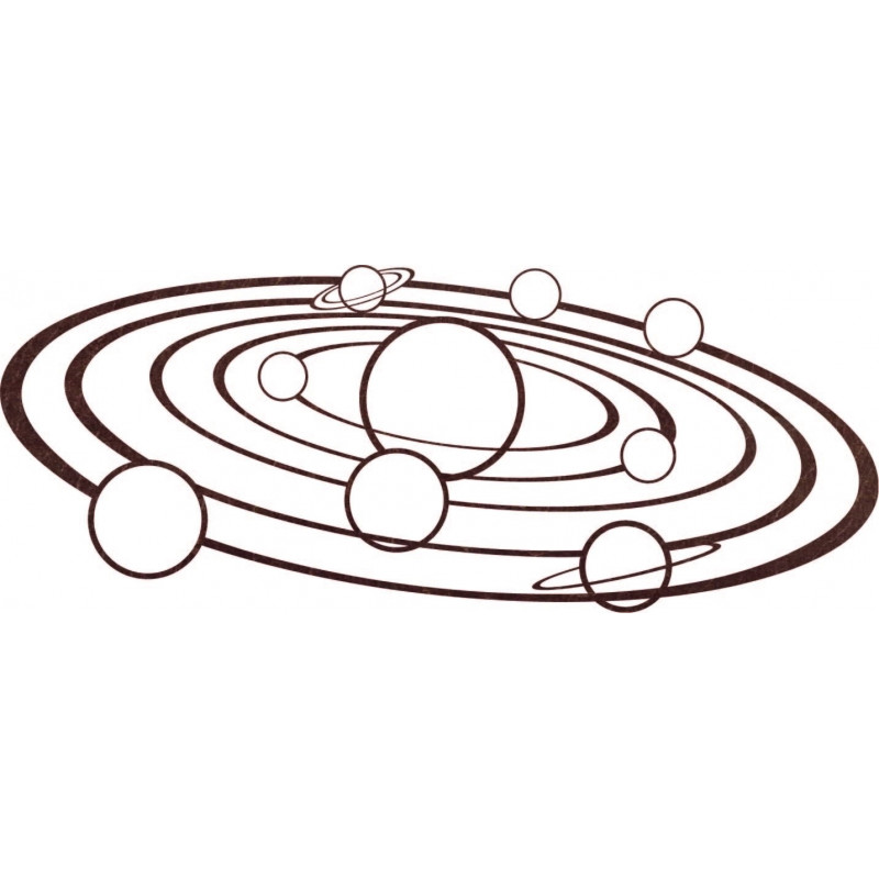 Modern Wall Art Solar System - SOLAR