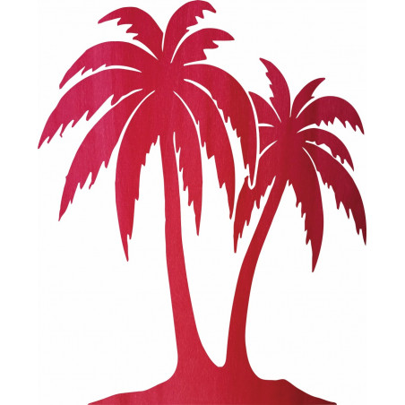 Carved painting on the wall of a palm tree - TROPICAL | SENTOP