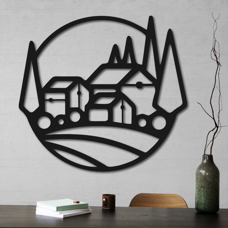 Three-piece wall painting Sahara - ARAHSA