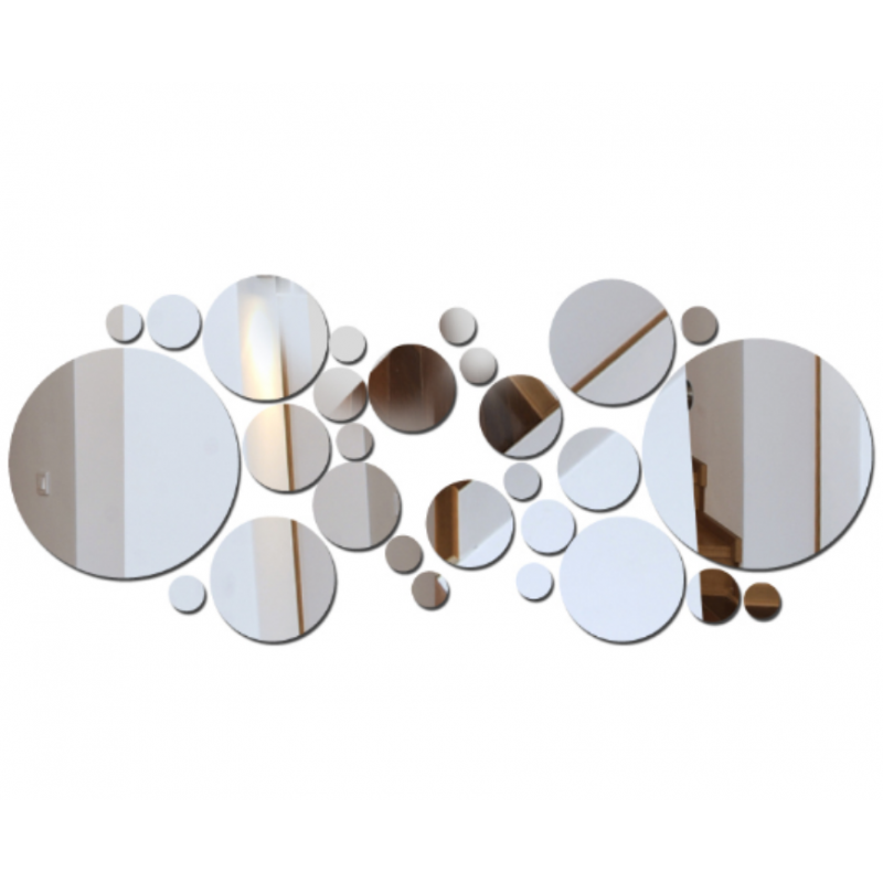 Decorative mirrors. Mirror wall sticker, as a picture or decoration, 3d acrylic sticker