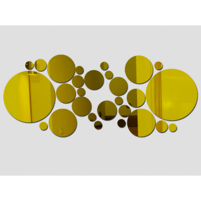 Decorative mirrors. Mirror wall sticker, as a picture or decoration, 3d acrylic sticker