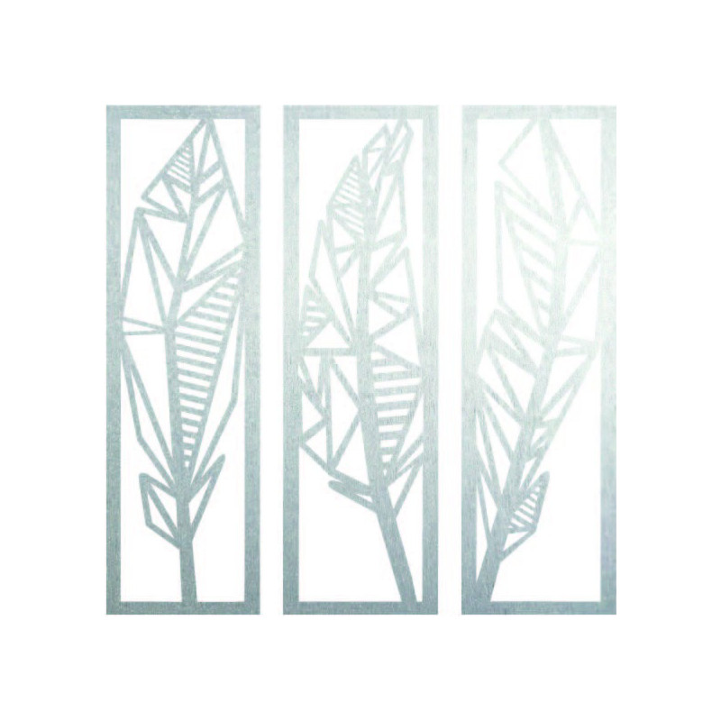 Modern three-piece painting banana leaves -...