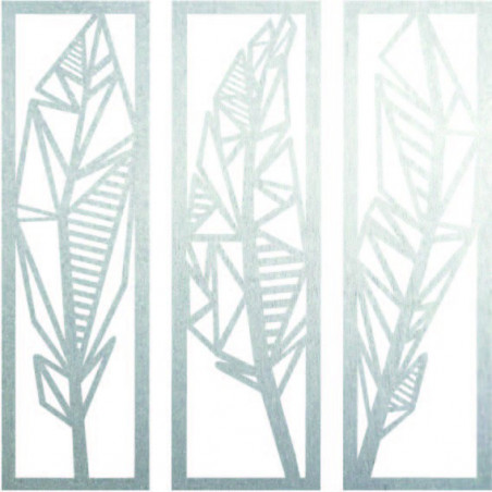 Modern three-piece painting banana leaves - MUSACEAE