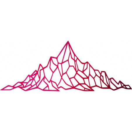 Polygonal wall decor rocky hill - AKVOYD