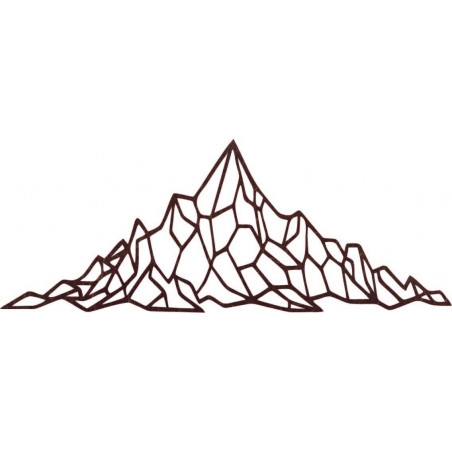 Polygonal wall decor rocky hill - AKVOYD