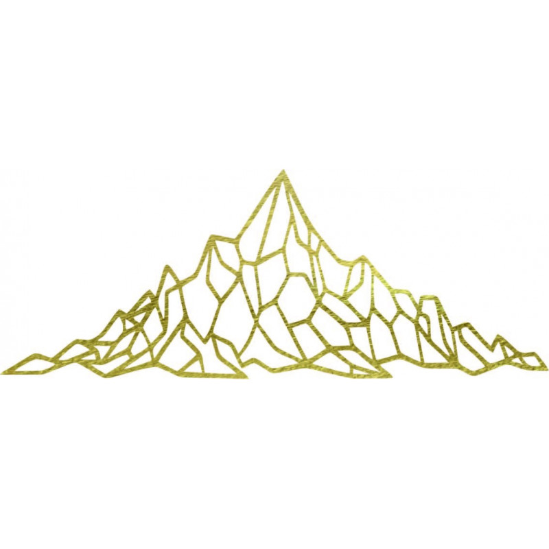 Polygonal wall decor rocky hill - AKVOYD