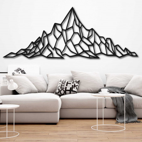 Polygonal wall decor rocky hill - AKVOYD