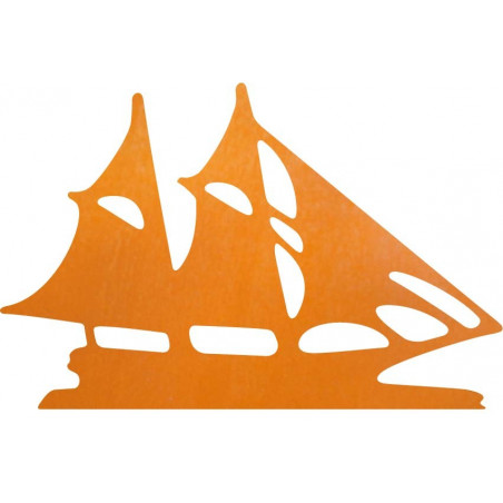 Laer cut wall woode decor sailboat - MARINER | SENTOP