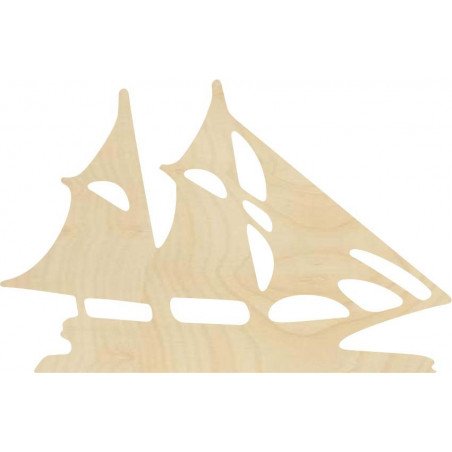 Laer cut wall woode decor sailboat - MARINER | SENTOP