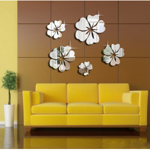 Decorative mirrors. Mirror wall sticker, as a picture or decoration, 3d acrylic sticker 2