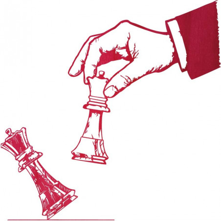 Elegant two-piece wall wooden decor chess design - CHESSMAT | SENTOP