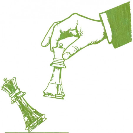 Elegant two-piece wall wooden decor chess design - CHESSMAT | SENTOP